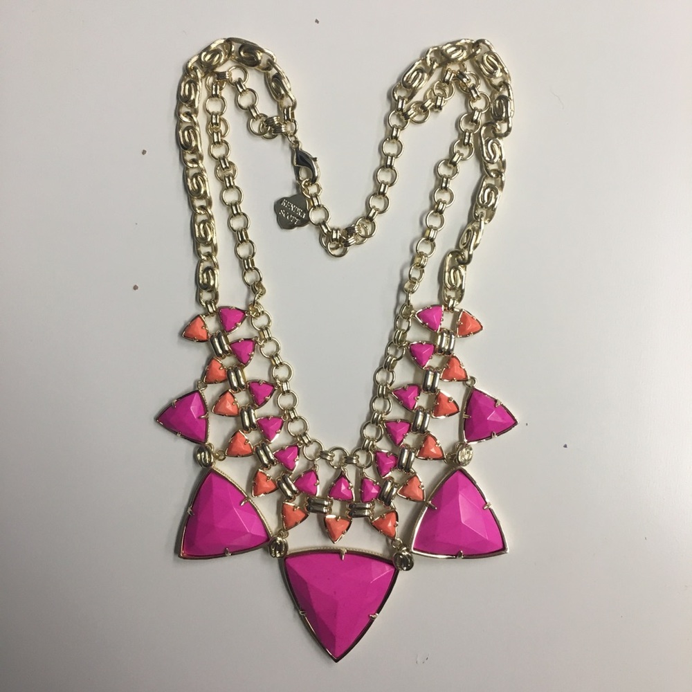 Kendra Scott Emily Necklace in Pink Hibiscus